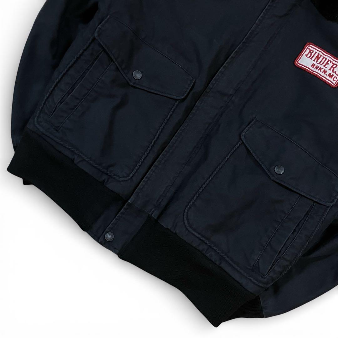 schott b-10 フライトジャケット ボア 襟付き コットン ショット L