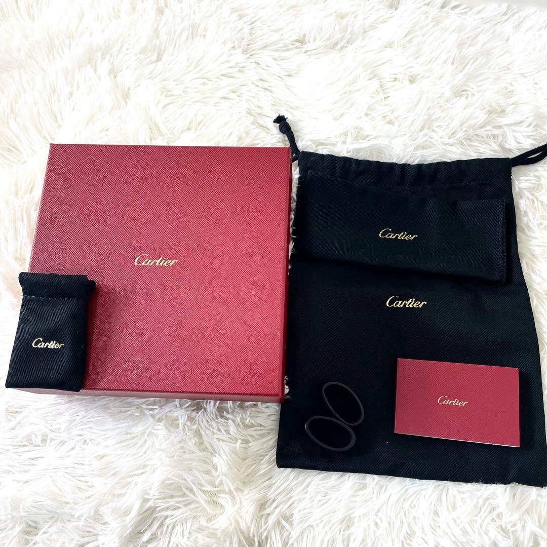 カルティエ　Cartier ベルト　タンク　シルバーバックル　ブラック　メンズ