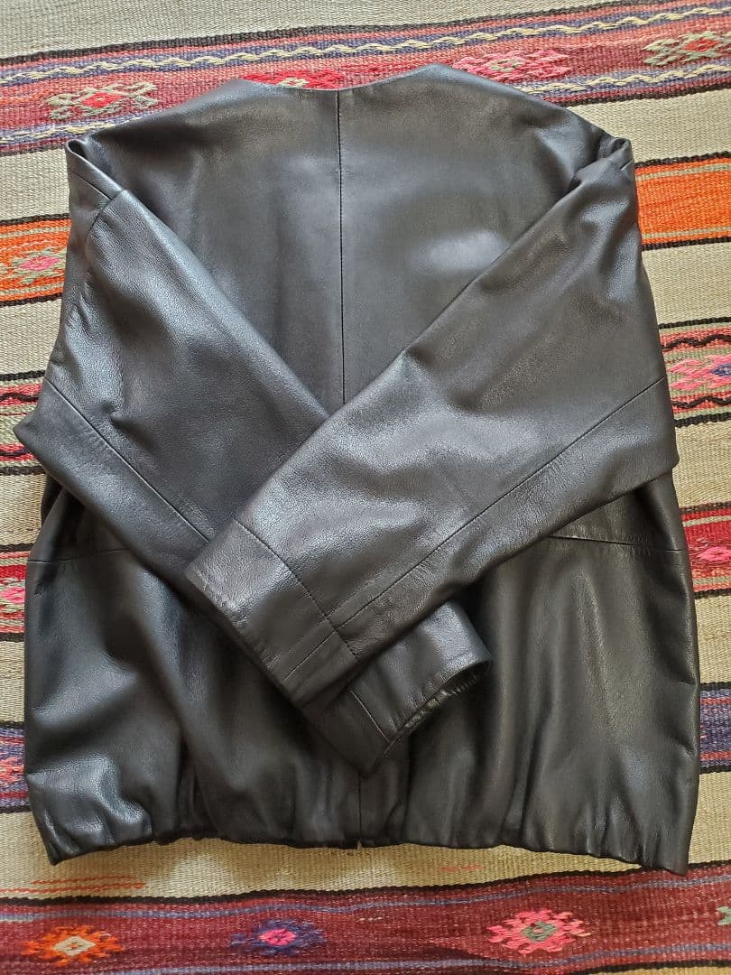 BEARDSLEYラムレザーブルゾン