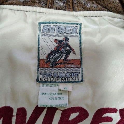 AVIREX レザーライダース　Sサイズ