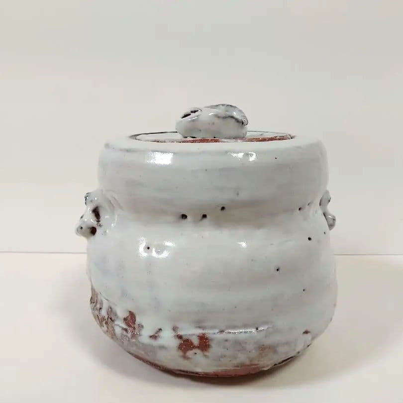 萩焼　茶道具　水指　宇田川玄翁（旧 聖谷作）　木箱付き