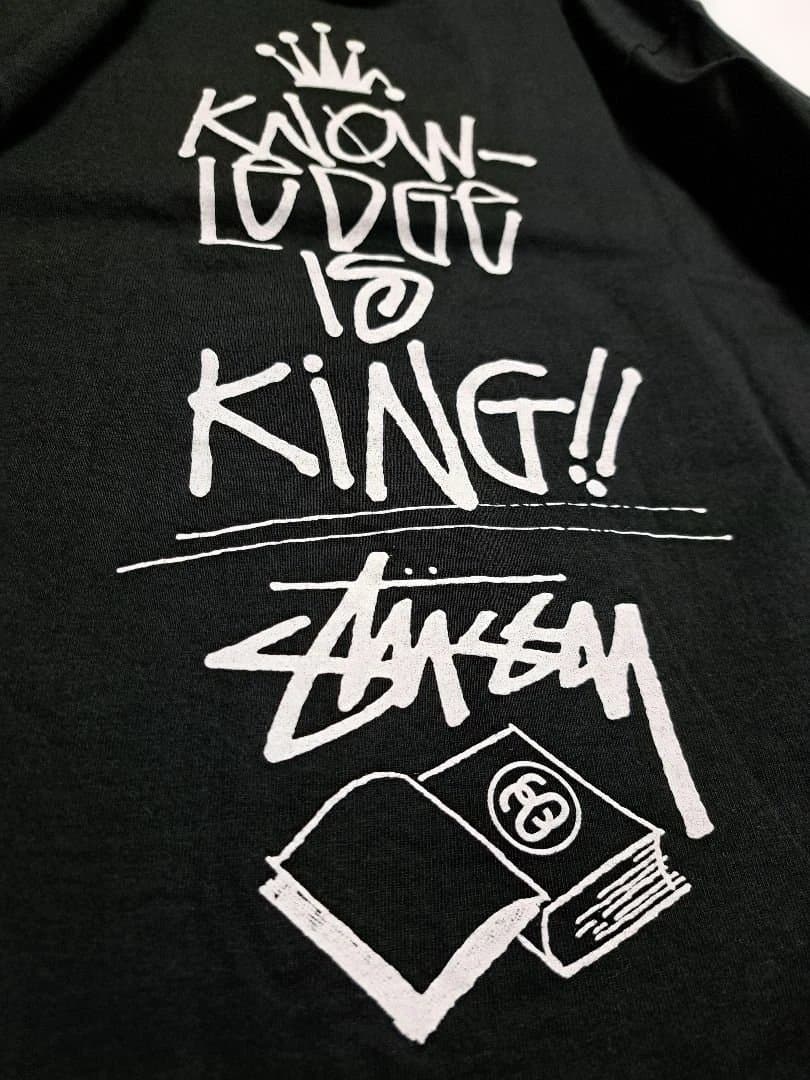 【M・美品】Stussy アップオンイット Tee ／ 黒・正規品