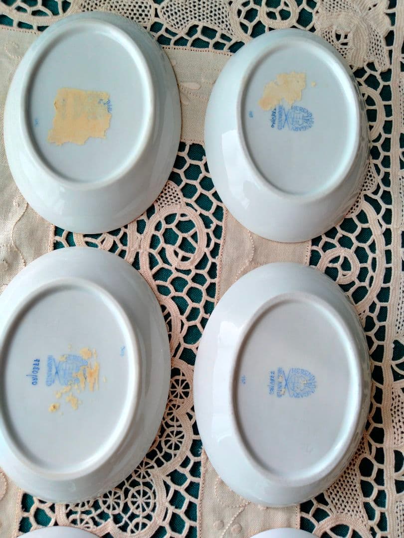 HEREND 小皿　楕円　ロスチャイルドバード