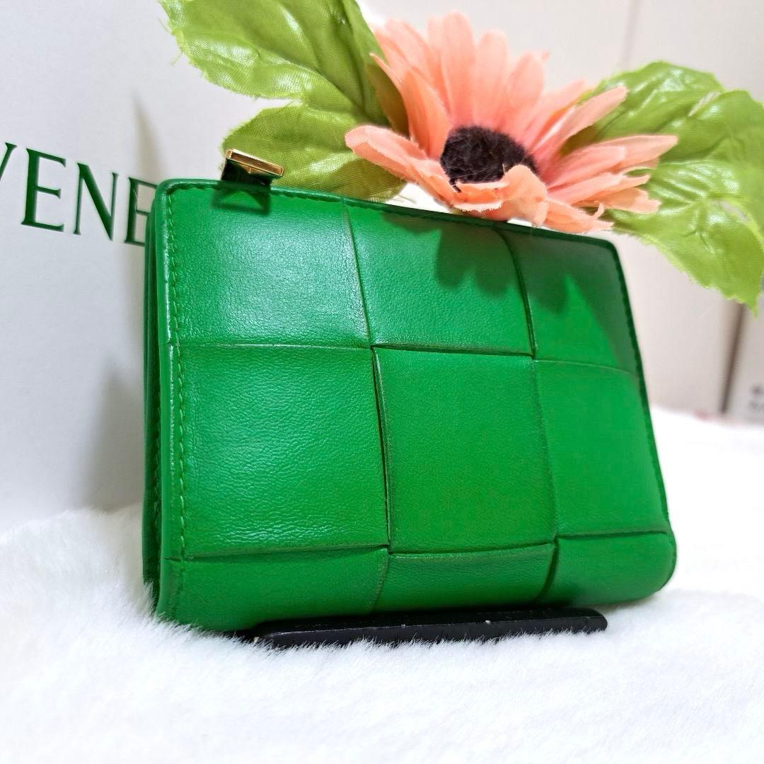 ✨美品　付属品完備✨ボッテガ　二つ折り　カセット　イントレチャート　パラキート