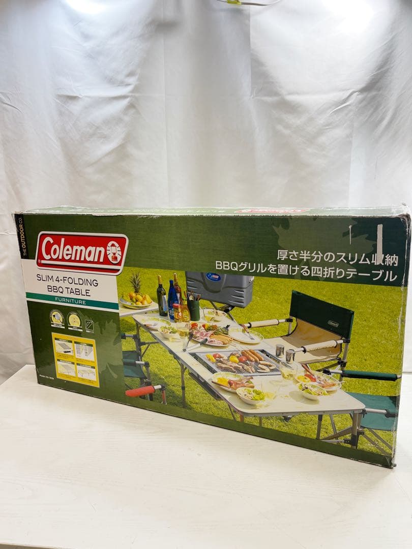 コールマン　テーブル　スリム四折BBQテーブル　高さ2段階(30、70cm)