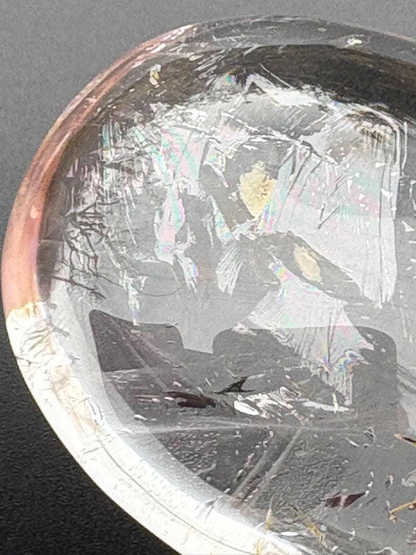 ❤️AAAグレード　虹入り　ヒラー　レムリアンシード　水晶　握り石　逸品　瞑想覚醒