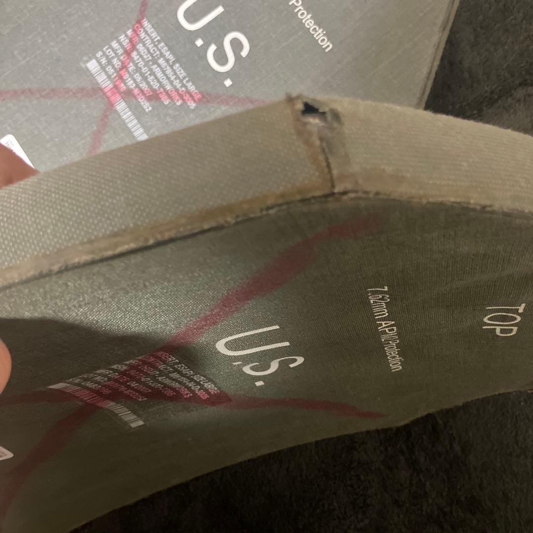 米軍実物 Ceradyne ESAPI/ストライクフェイス　プレート large