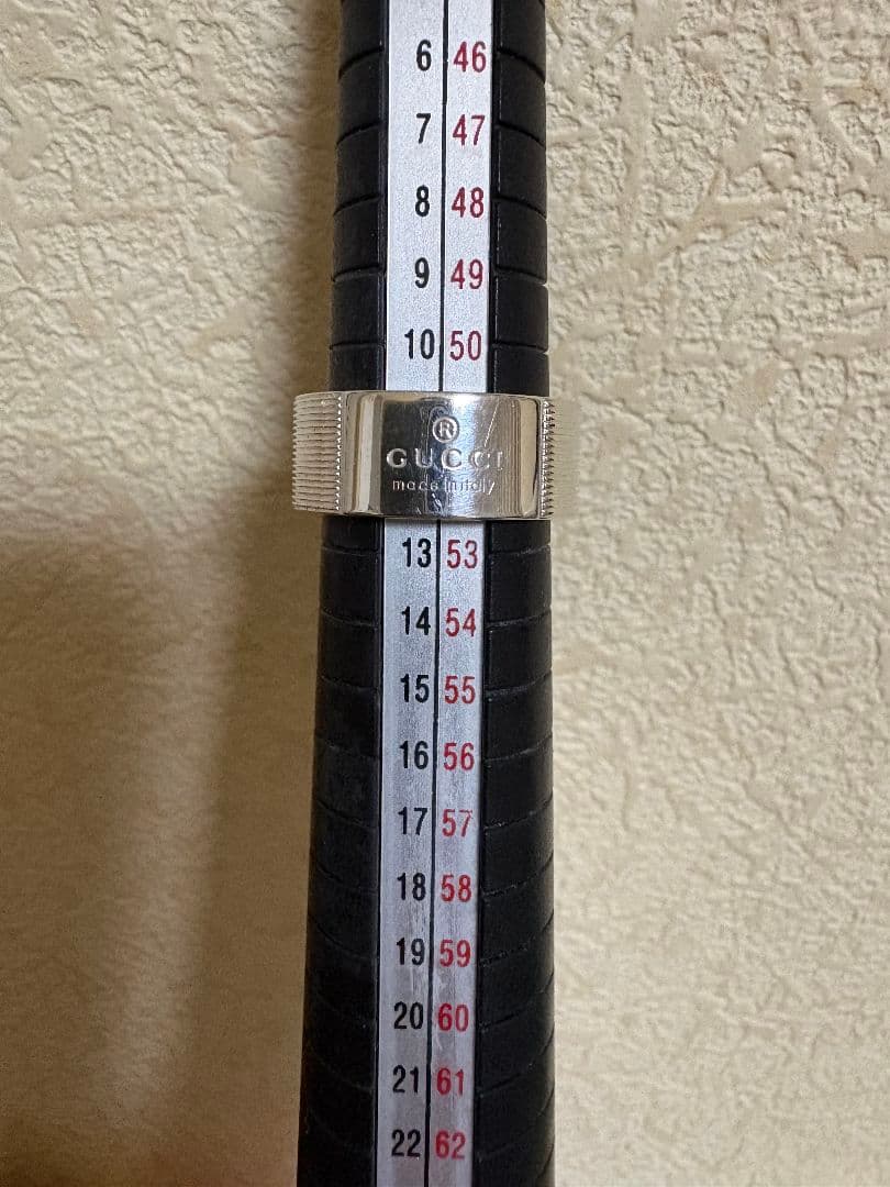 GUCCI ブランデッドG ロゴリング 刻印サイズ:13号【箱/ポーチ付】