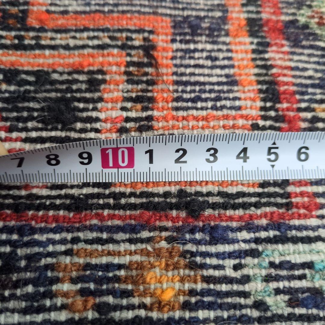 ペルシャ絨毯 267x140 手織り 美術品 草木染 ハマダン産クリーニング済み