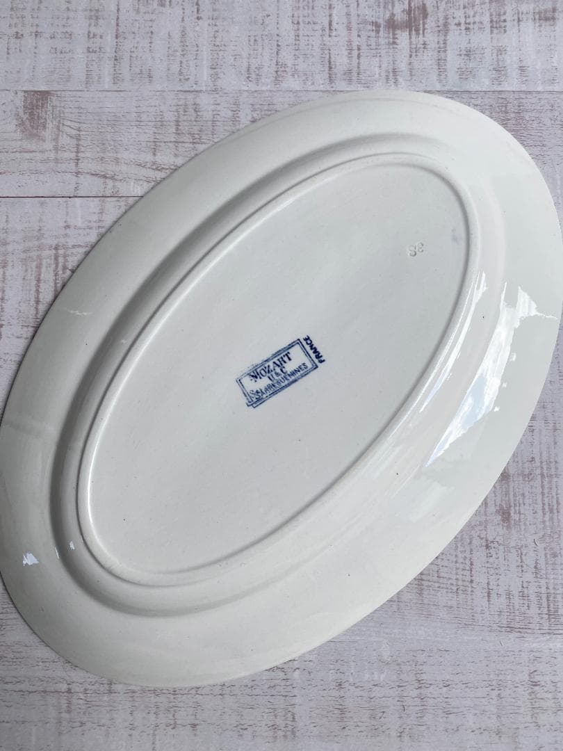 フランス アンティーク サルグミンヌ モーツァルト オーバル皿