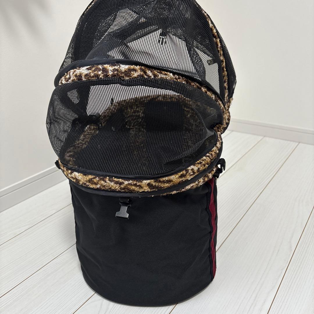 天使のカート　レオパード柄 犬用キャリー　バッグ　Mサイズ