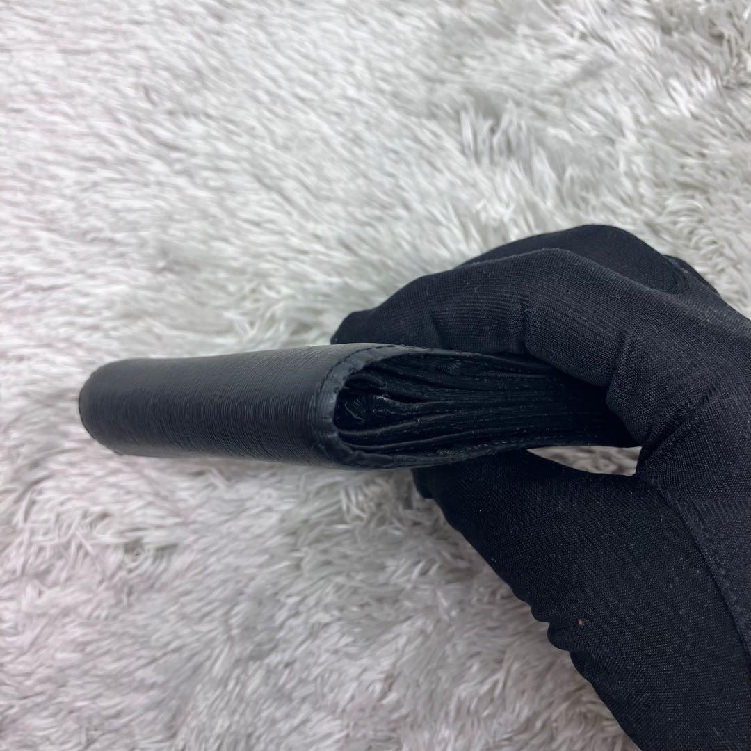 美品✨Porter カレント 二つ折り財布 フラップ ロゴプレート