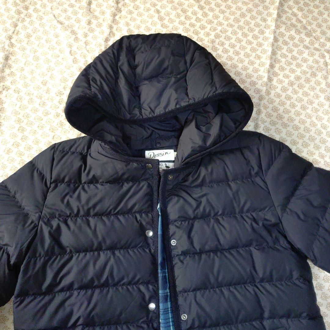 Dessin デッサン　ミュラーダウンミドルコート　ネイビー L　2way