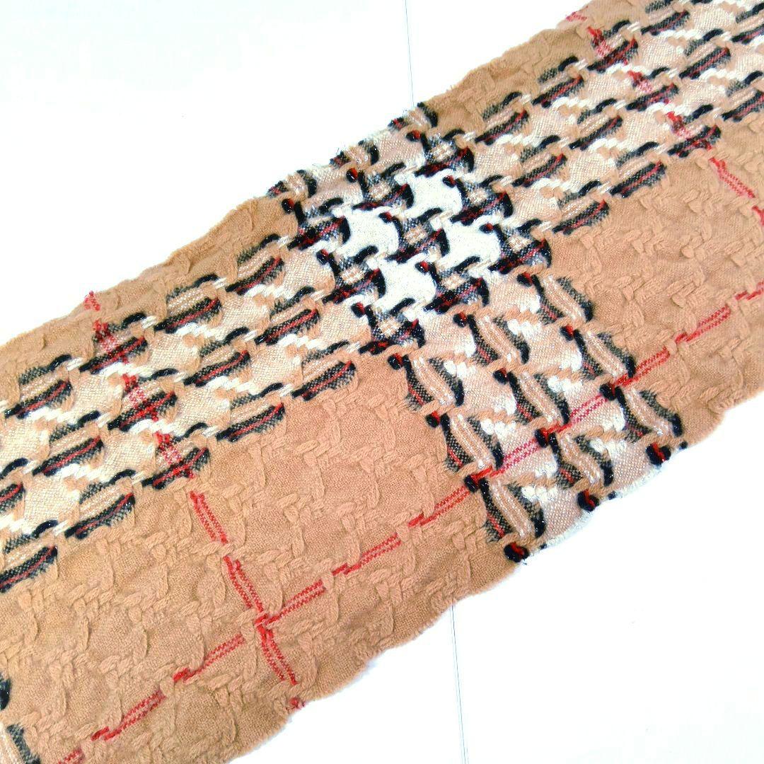美品★BURBERRY マフラー チェック柄 希少デザイン カシミア混