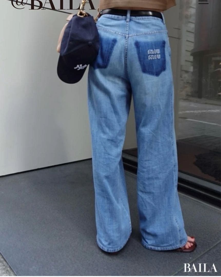 バイラで掲載⭐︎希少！！miu miu デニム 新品タグ付き　サイズ26