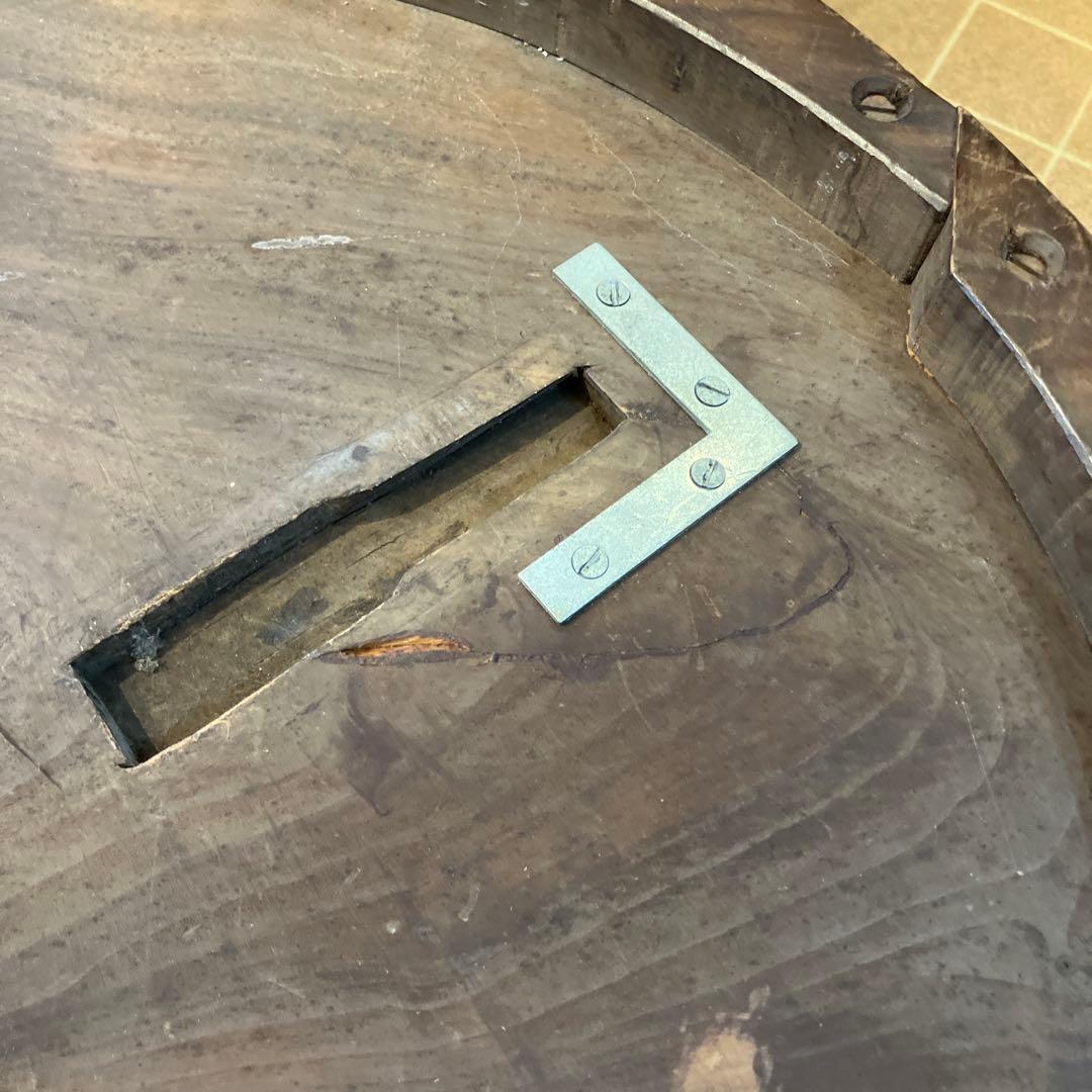 難あり　値下げしました　伝統工芸 軽井沢彫り 桜 彫刻 時代 座卓