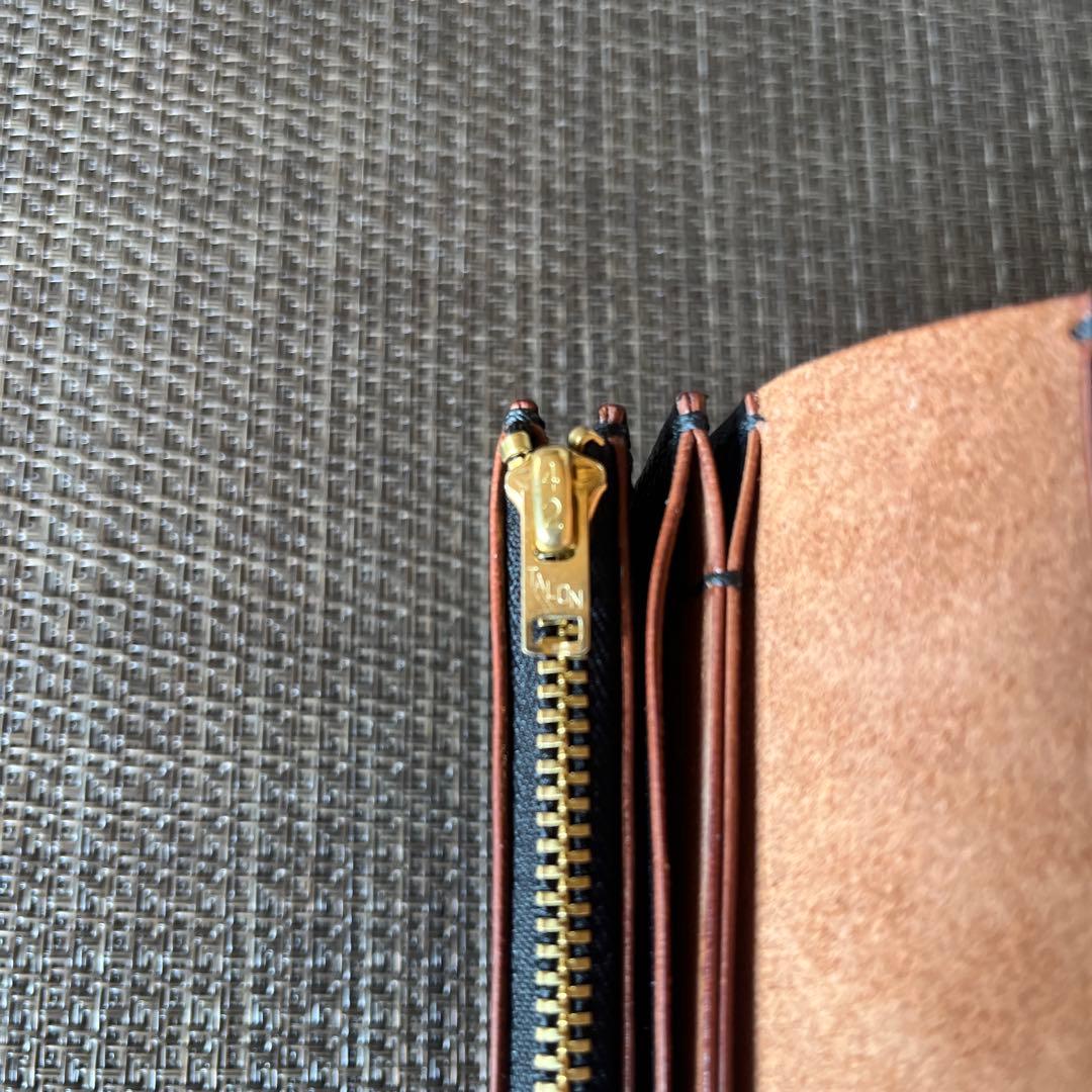 【本日限定価格】MARYAM ホースフロント ミドルトラッカーウォレット 茶芯