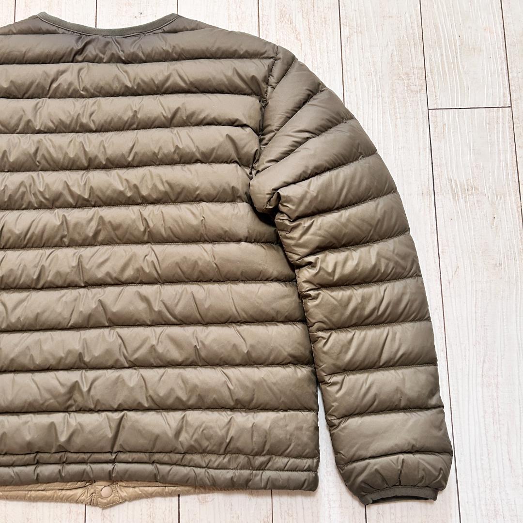 DANTON ダントン クルーネック インナー ダウンジャケット オリーブ 36