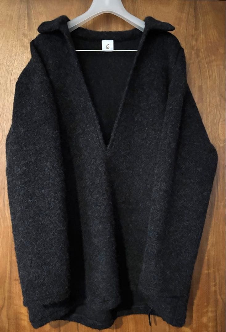 【aymw.】＜6(ROKU)＞ロク シャギー スキッパー プルオーバー