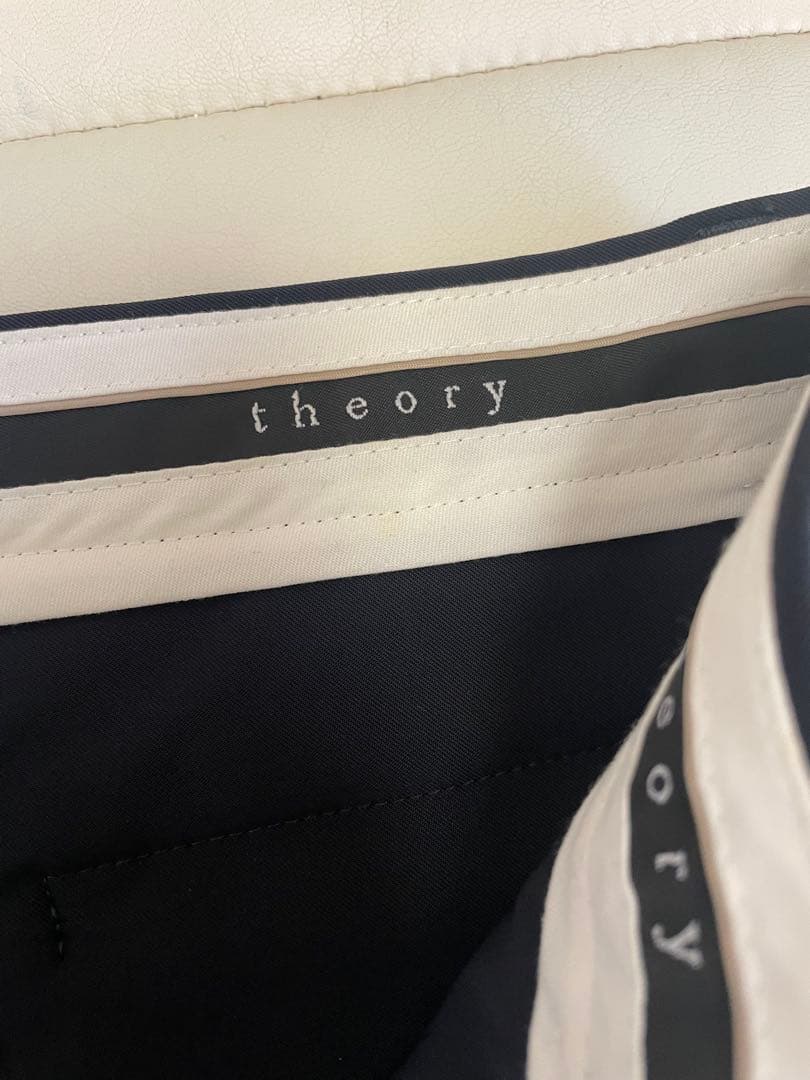 [美シルエット]美品　セオリー　シングルパンツセットアップ　1B ピークドラペル