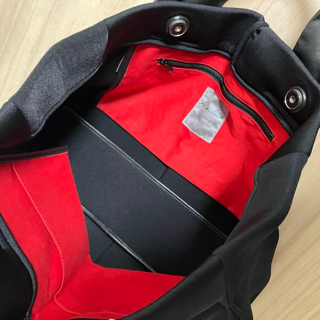 極美品✨kawa-kawa✨カワカワ✨ナイロントート✨黒✨A4✨日本製