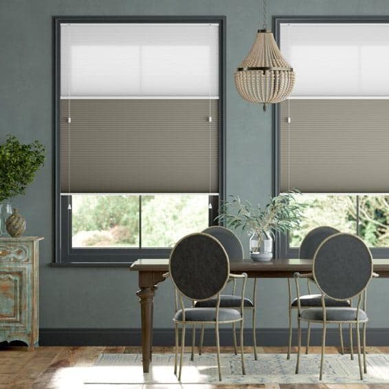 未使用　ハニカムシェード　ブラウングレー　118.5×57