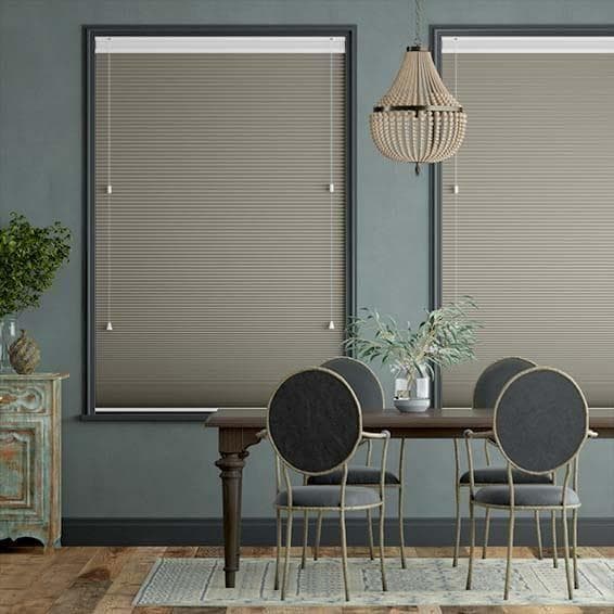 未使用　ハニカムシェード　ブラウングレー　118.5×57