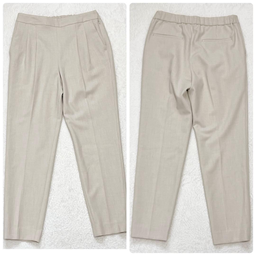 極美品✨グリーンレーベルリラクシング セットアップ ノーカラー パンツ 洗える