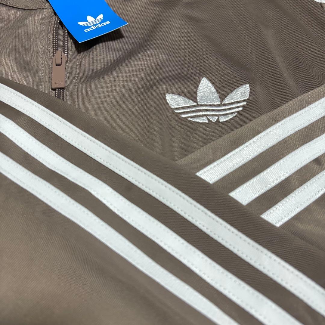 新品L⭐️adidas スナイデル トラックジャケット モカブラウン×ホワイト