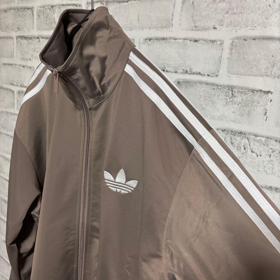 新品L⭐️adidas スナイデル トラックジャケット モカブラウン×ホワイト