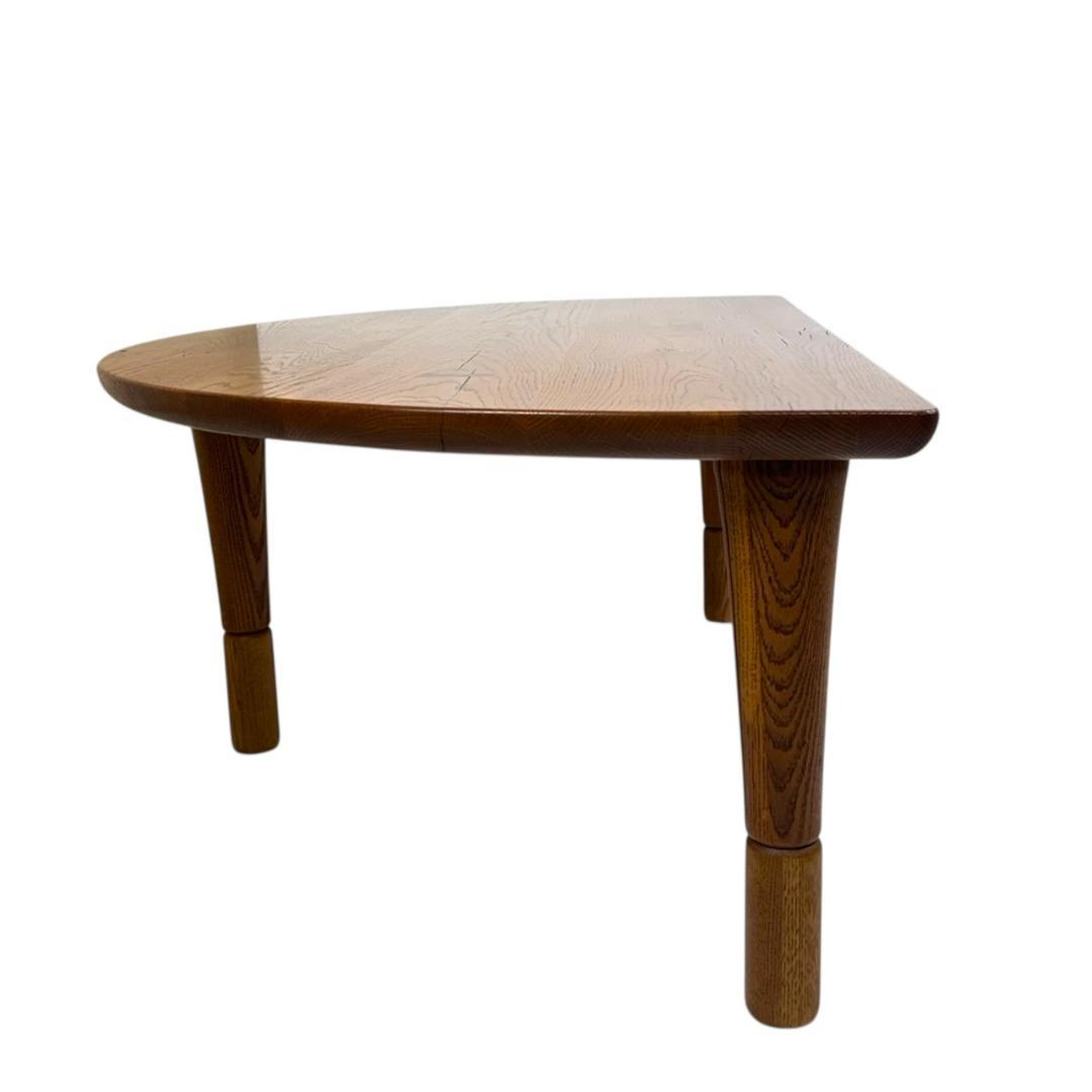 葉山ガーデン 半円型 木製 ローテーブル 1300W ちゃぶ台