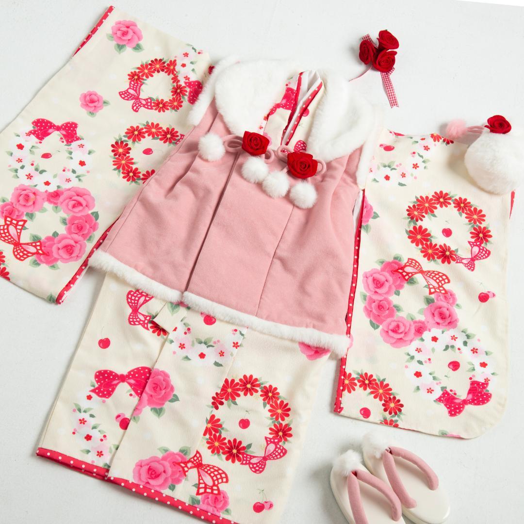 七五三被布フルセット　SEIKO MATUDA 専用箱付き　三歳　美品