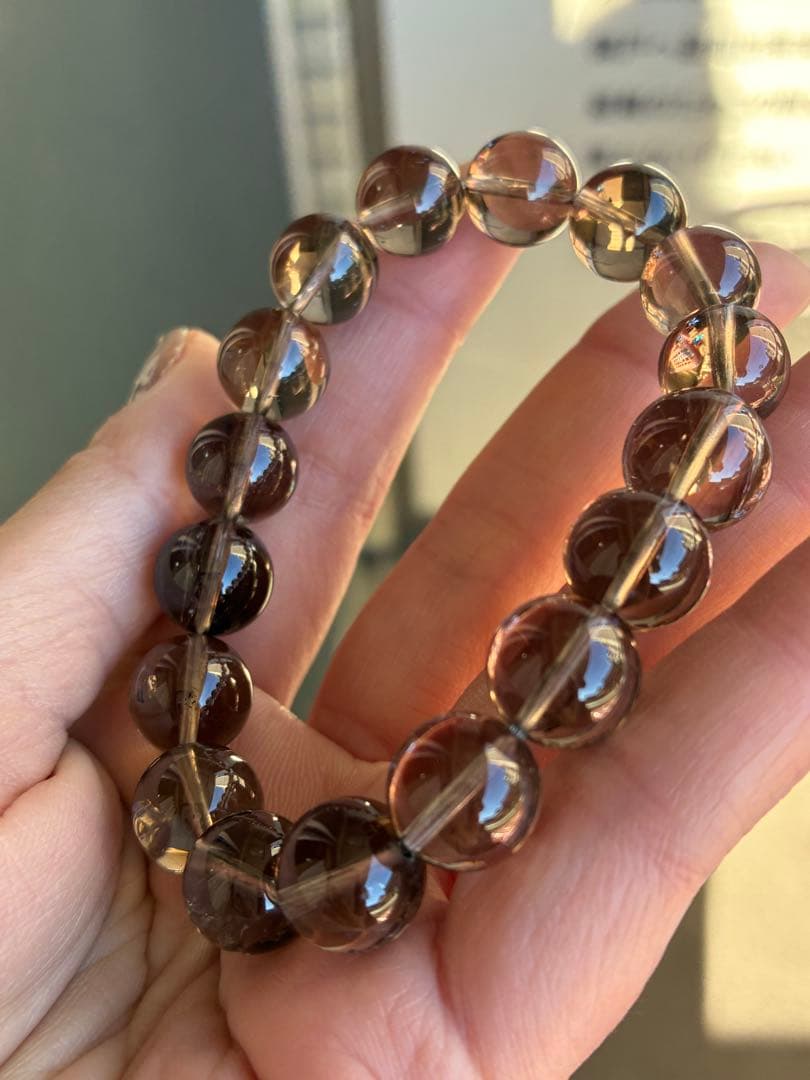 超希少✨極上5A❗️見て！このクリア感とパワー✨ガウリシャンカール　ブレスレット