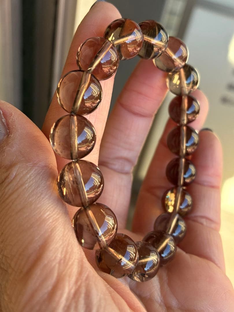 超希少✨極上5A❗️見て！このクリア感とパワー✨ガウリシャンカール　ブレスレット