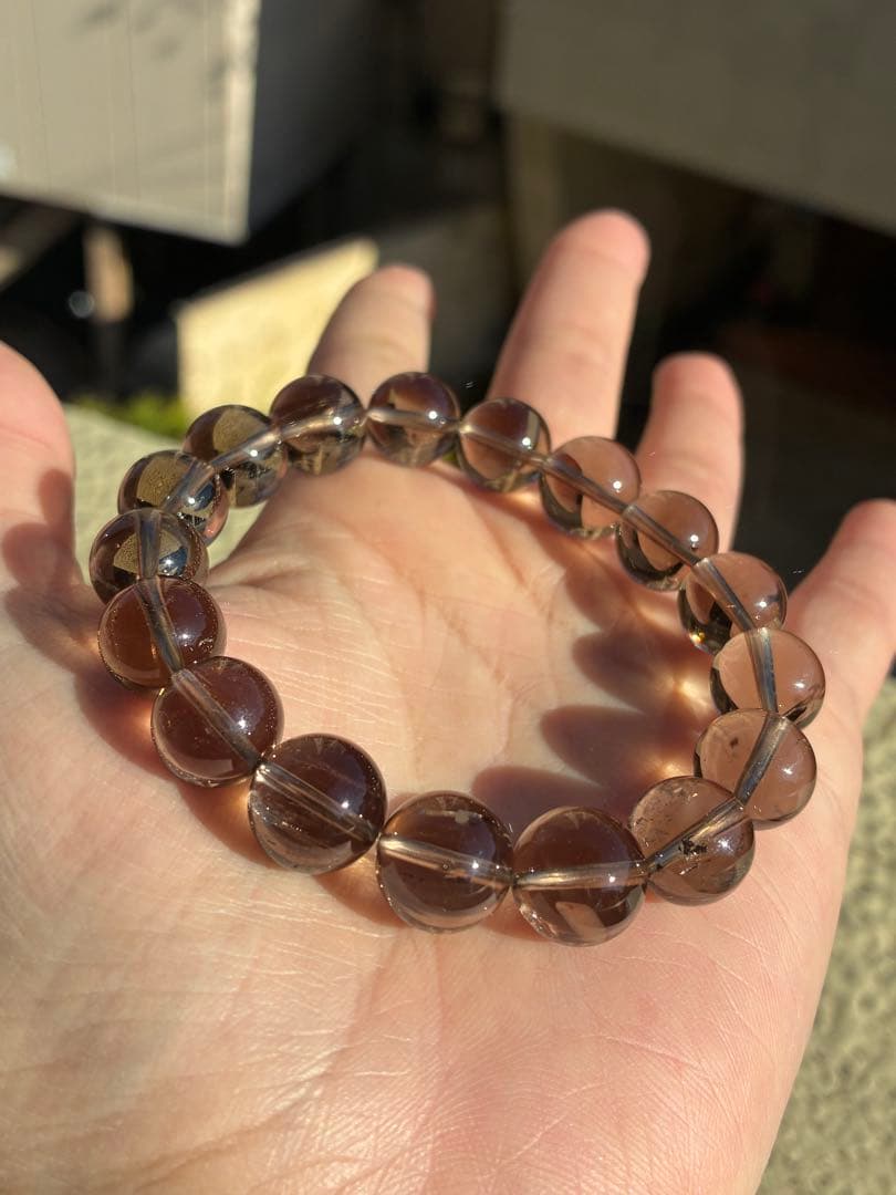 超希少✨極上5A❗️見て！このクリア感とパワー✨ガウリシャンカール　ブレスレット