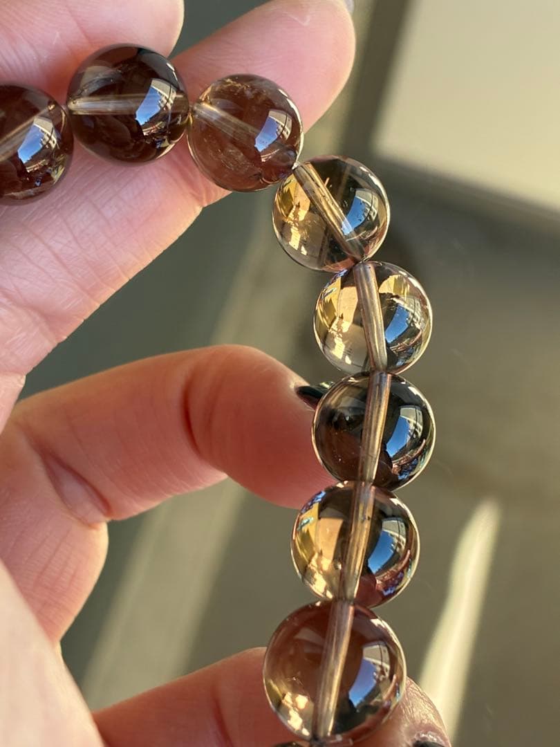 超希少✨極上5A❗️見て！このクリア感とパワー✨ガウリシャンカール　ブレスレット