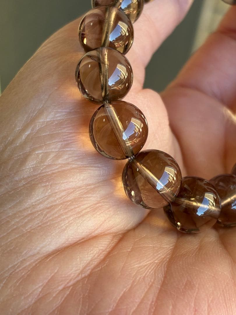 超希少✨極上5A❗️見て！このクリア感とパワー✨ガウリシャンカール　ブレスレット