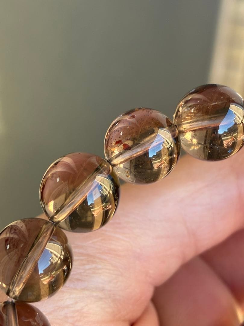 超希少✨極上5A❗️見て！このクリア感とパワー✨ガウリシャンカール　ブレスレット