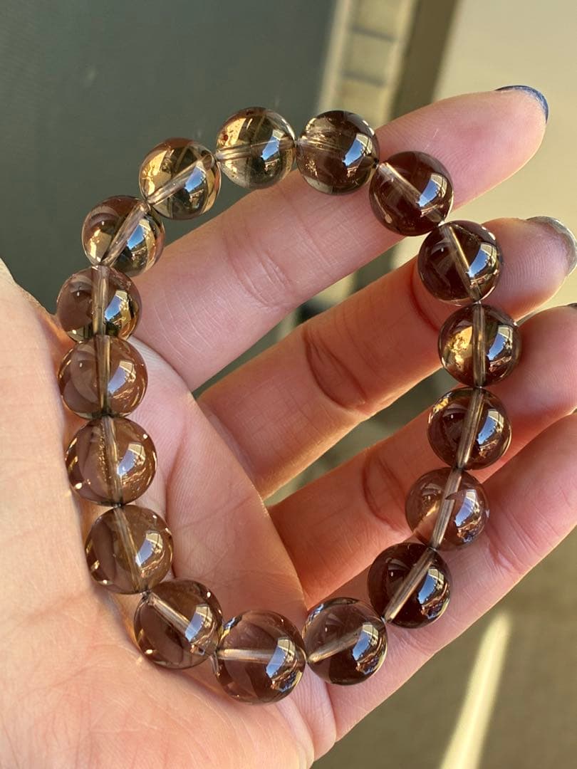 超希少✨極上5A❗️見て！このクリア感とパワー✨ガウリシャンカール　ブレスレット