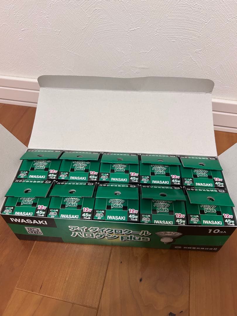 IWASAKI 12V 45W ハロゲン電球 10個入り