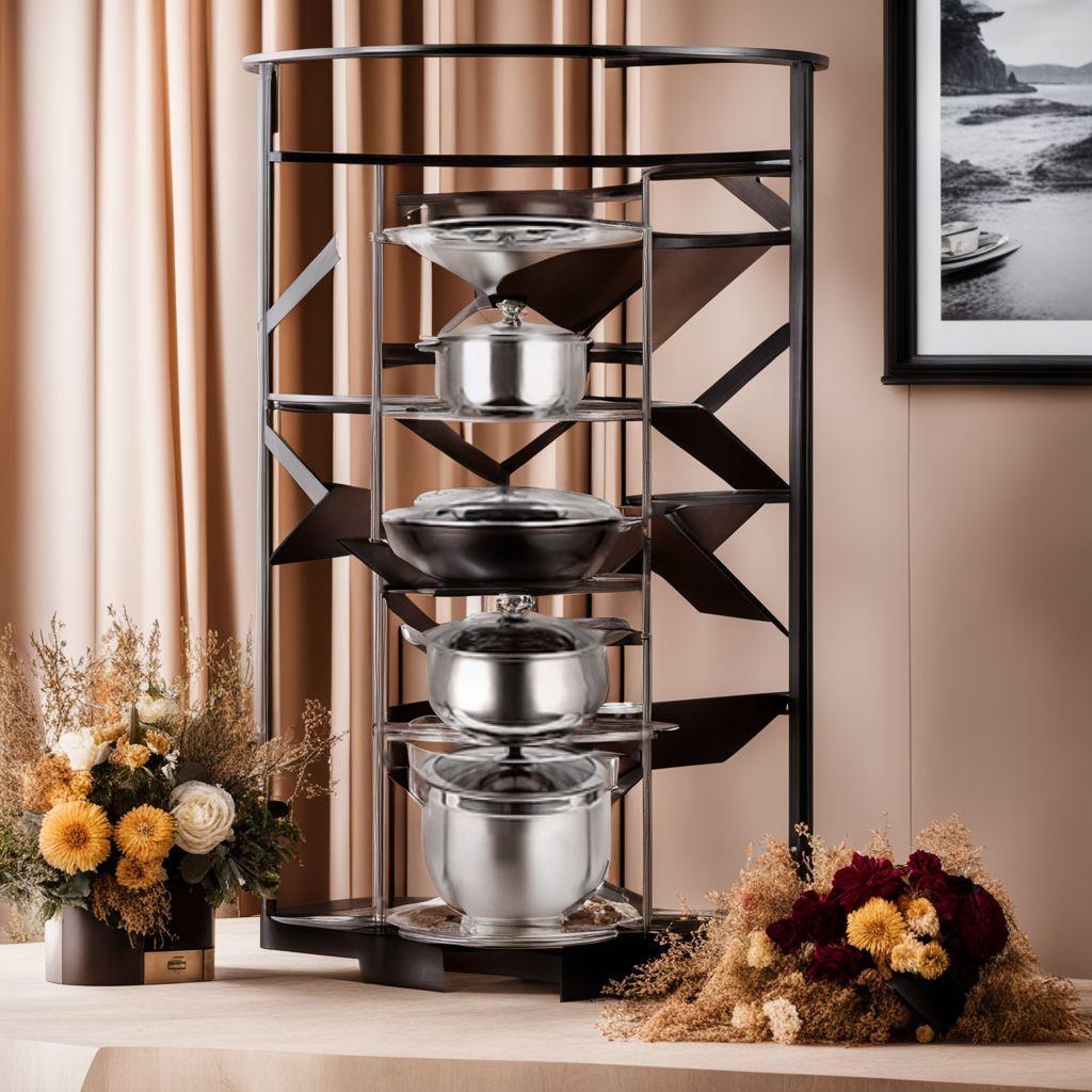 キッチンコーナーラック 5層 防錆加工 多機能