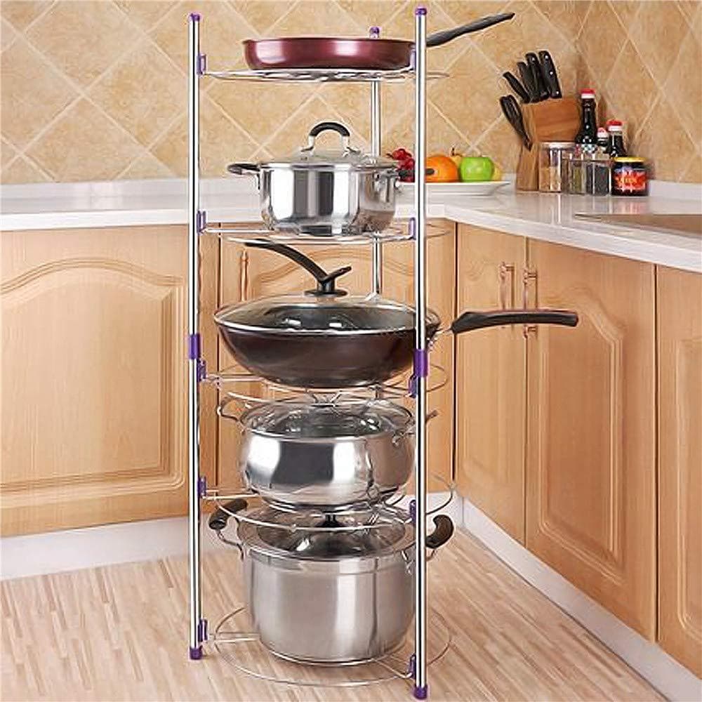 キッチンコーナーラック 5層 防錆加工 多機能