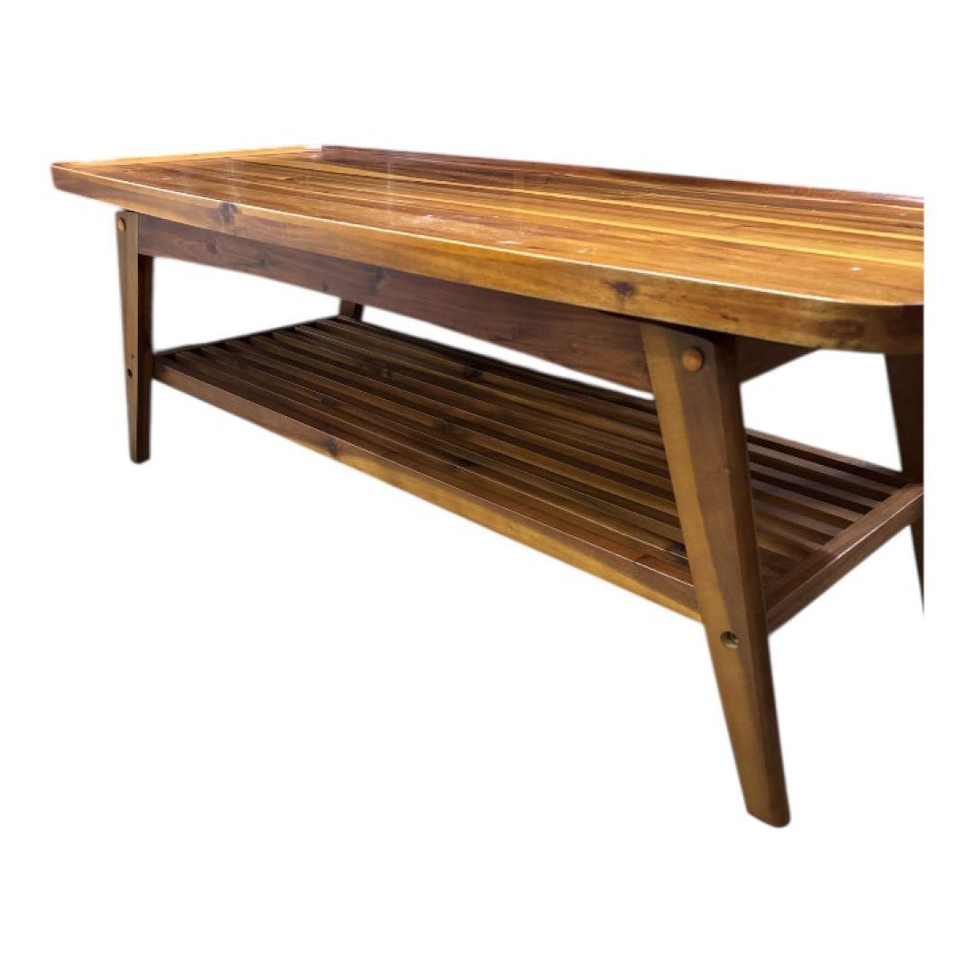 木製　アカシア　センターテーブル　中古