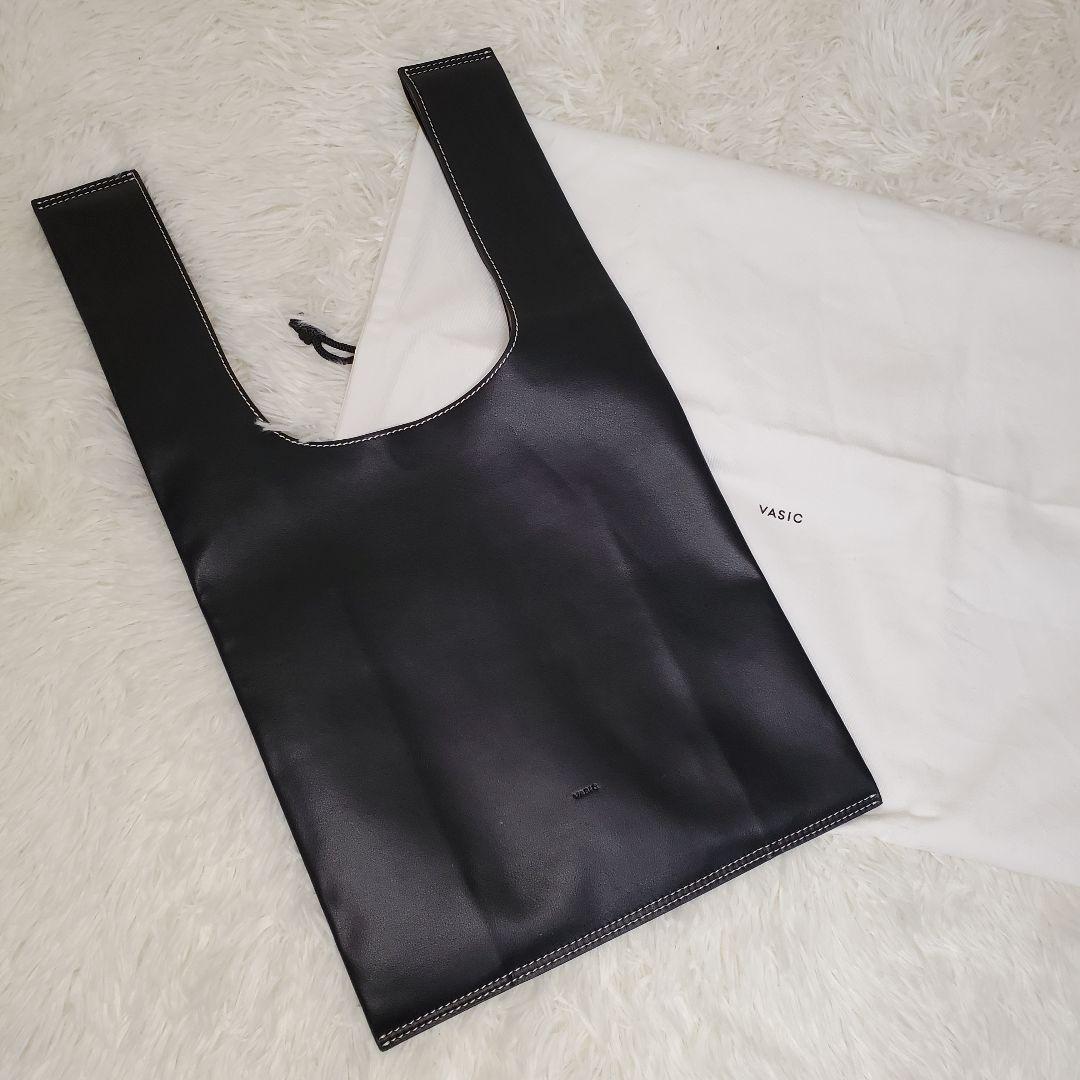 【極美品】VASIC sac mini トートバッグ ブラック レザー