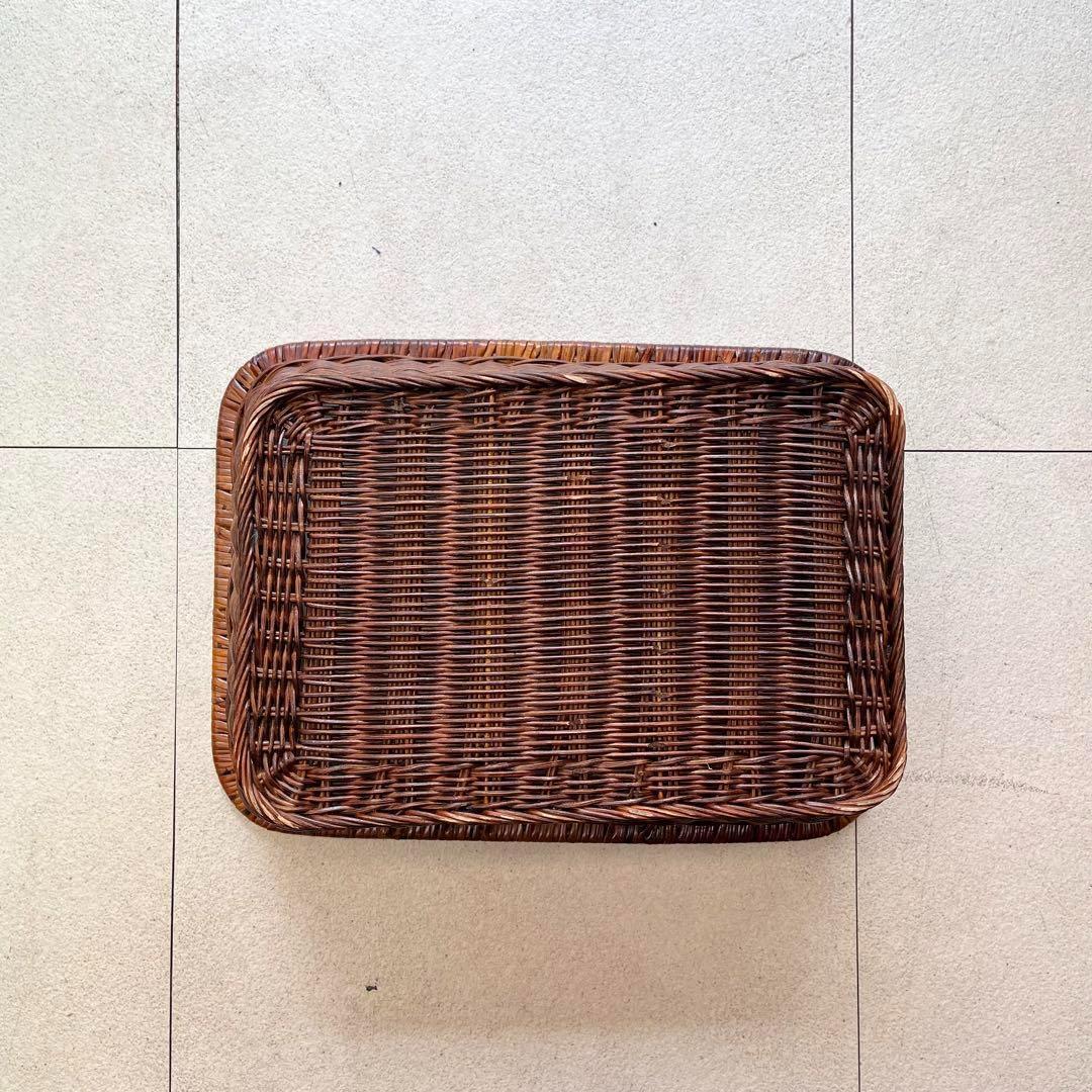 【収納力抜群】カゴ 大きめ 深め 片付け ダークブラウン