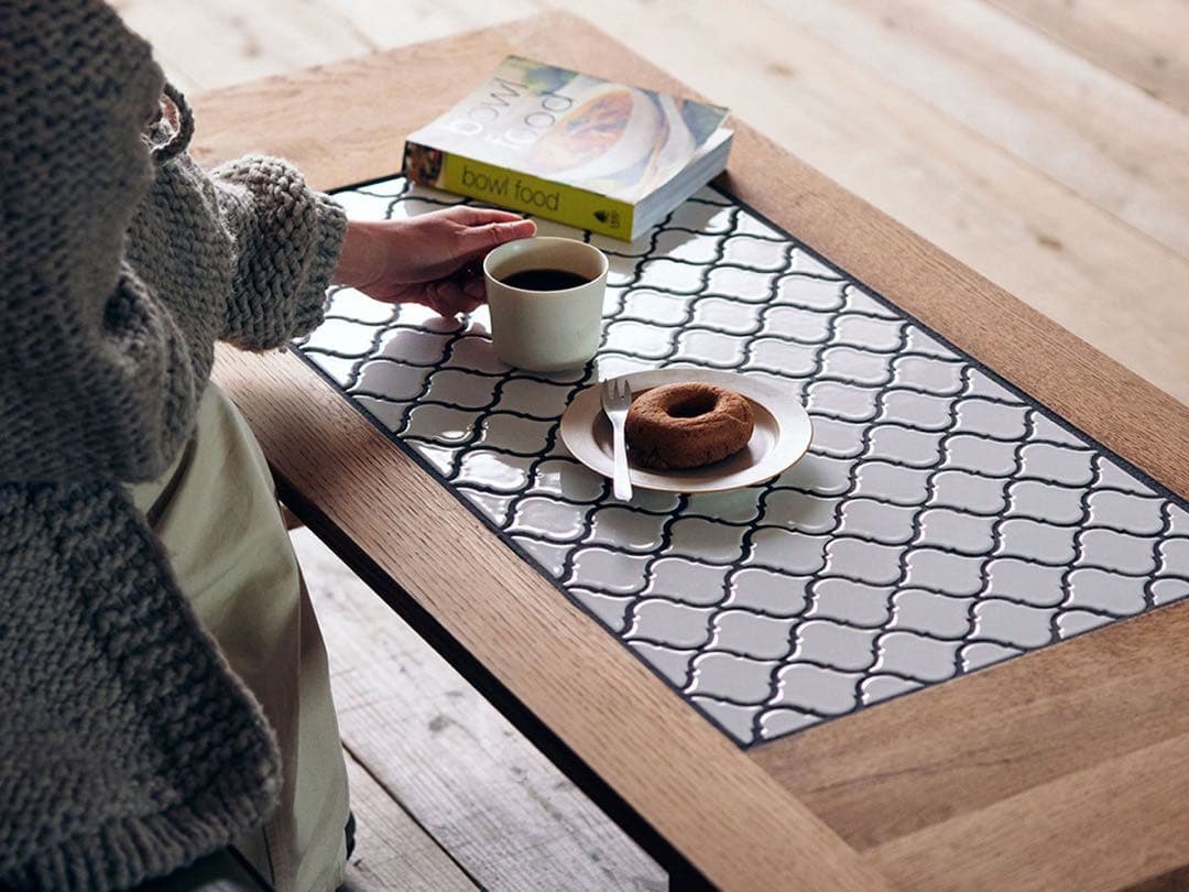 SWICTH リビングテーブル ローテーブル タイル 無垢材 北欧 コラベル