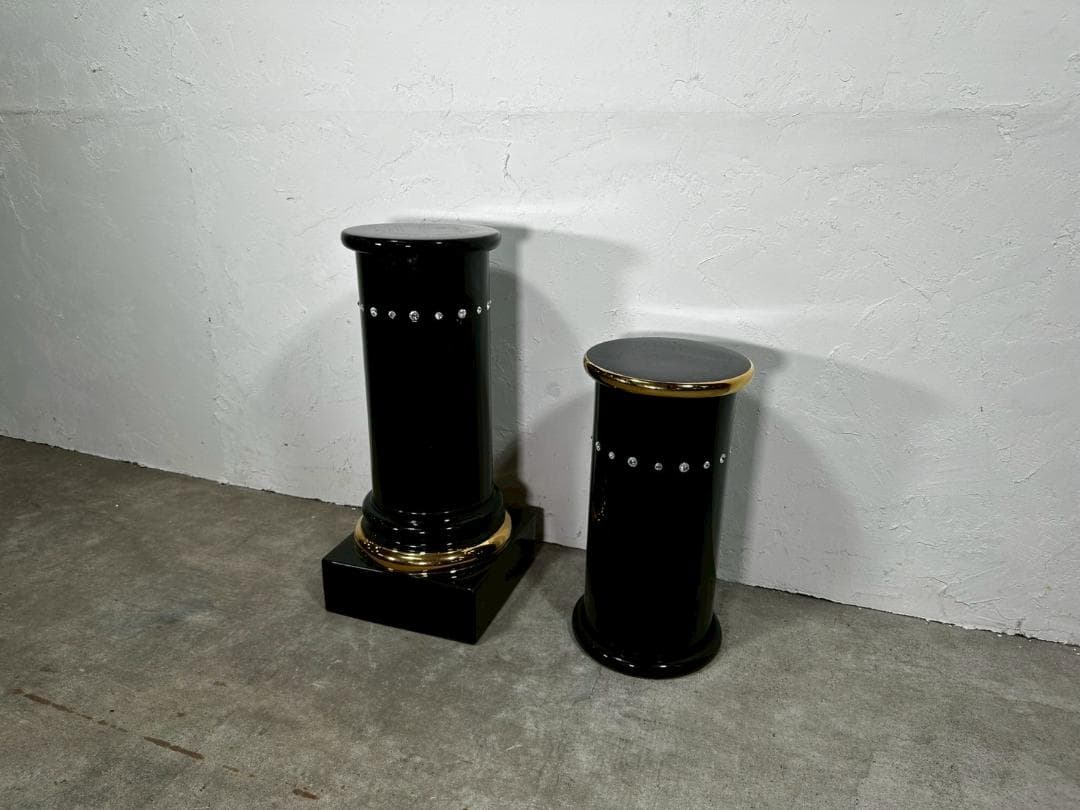 美品『AHURA』アウラ 台座 花台 飾り台 オブジェ 陶器 RWmis62