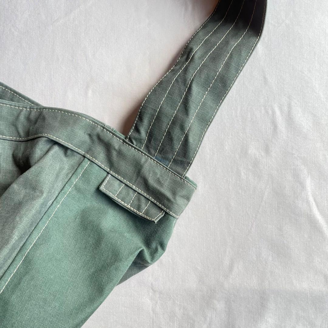 【ビンテージ】ニュースペーパーバッグ　ミリタリー　80s 90s