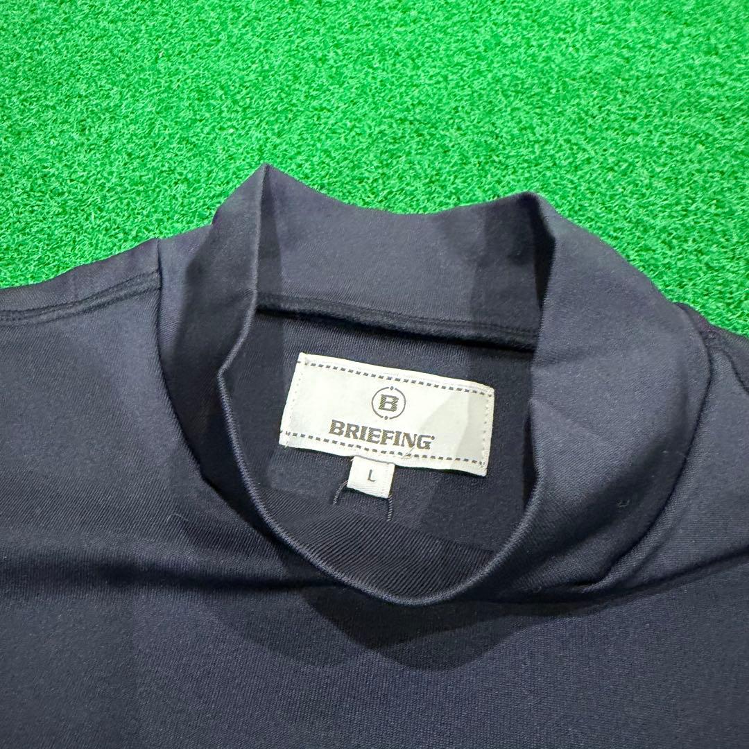 BRIEFING ブリーフィング レディース長袖ハイネックインナー ネイビーL