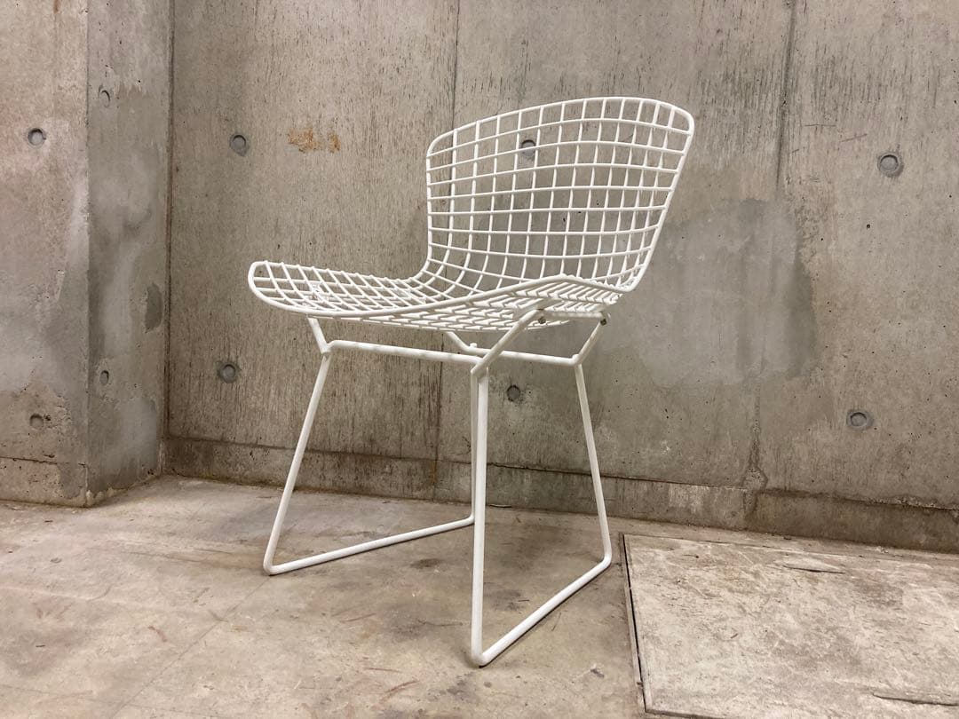 名作 正規Knoll ハリー・ベルトイア ワイヤー チェア①バルセロナ
